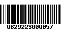 Código de Barras 0629223000057