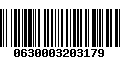 Código de Barras 0630003203179