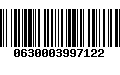 Código de Barras 0630003997122