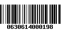 Código de Barras 0630614000198