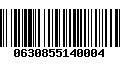 Código de Barras 0630855140004