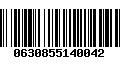 Código de Barras 0630855140042