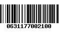 Código de Barras 0631177002100