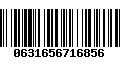 Código de Barras 0631656716856