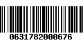 Código de Barras 0631782000676