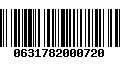 Código de Barras 0631782000720