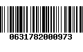 Código de Barras 0631782000973