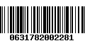 Código de Barras 0631782002281