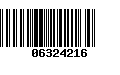 Código de Barras 06324216