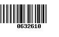 Código de Barras 0632610