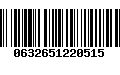 Código de Barras 0632651220515