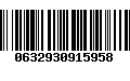 Código de Barras 0632930915958