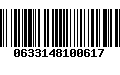 Código de Barras 0633148100617