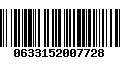 Código de Barras 0633152007728