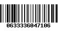 Código de Barras 0633336047106