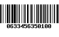 Código de Barras 0633456350100