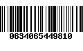 Código de Barras 0634065449810