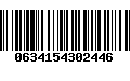 Código de Barras 0634154302446