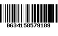 Código de Barras 0634158579189
