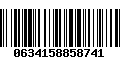 Código de Barras 0634158858741