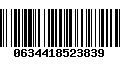 Código de Barras 0634418523839