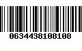 Código de Barras 0634438108108