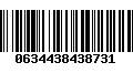 Código de Barras 0634438438731