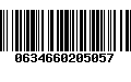 Código de Barras 0634660205057