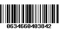 Código de Barras 0634660403842