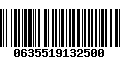 Código de Barras 0635519132500