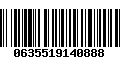Código de Barras 0635519140888