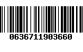 Código de Barras 0636711903660