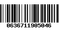 Código de Barras 0636711905046