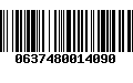 Código de Barras 0637480014090