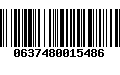 Código de Barras 0637480015486