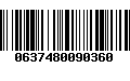 Código de Barras 0637480090360