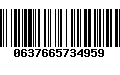 Código de Barras 0637665734959
