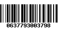 Código de Barras 0637793003798