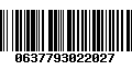 Código de Barras 0637793022027