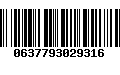 Código de Barras 0637793029316