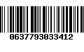 Código de Barras 0637793033412