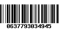 Código de Barras 0637793034945