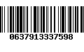 Código de Barras 0637913337598