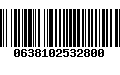 Código de Barras 0638102532800