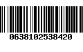 Código de Barras 0638102538420