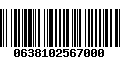 Código de Barras 0638102567000