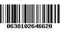 Código de Barras 0638102646620