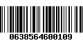 Código de Barras 0638564600109