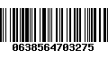 Código de Barras 0638564703275