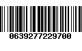 Código de Barras 0639277229700